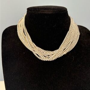 Elegant Silver Multi-Strand Necklace